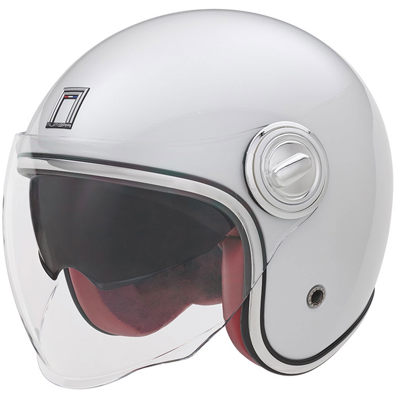 Casco da moto jet NOX PREMIUM Heritage bianco
