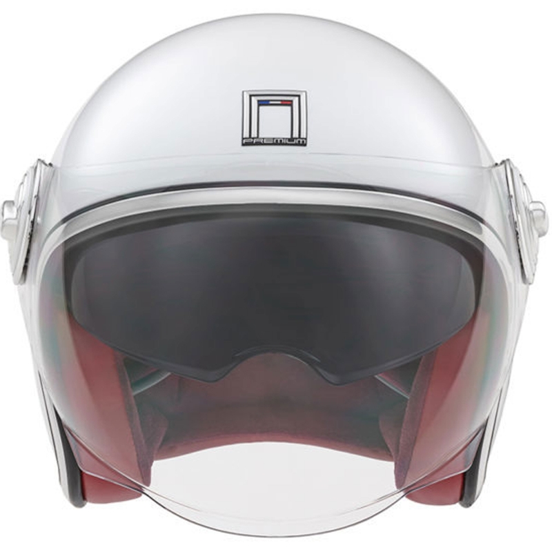 Casco da moto jet NOX PREMIUM Heritage bianco