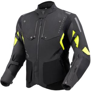 Giacca da moto Rebelhorn Hiker IV nero-antracite-giallo fluo