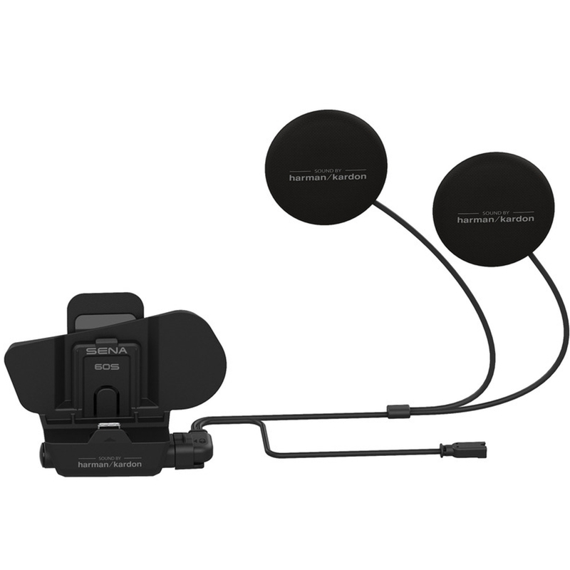 Supporto per casco con accessori per cuffie Sena 60S, incluso microfono uni. nero
