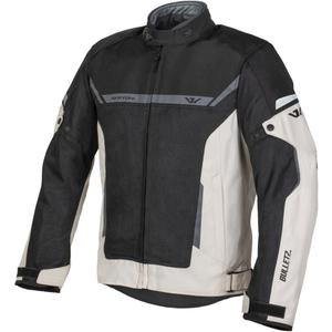 Giacca da moto Ayrton Bullet II Flow crema-sabbia-grigio-nero