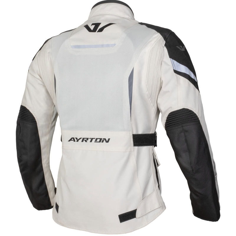 Giacca da moto da donna Ayrton Teressa II Flow crema-sabbia