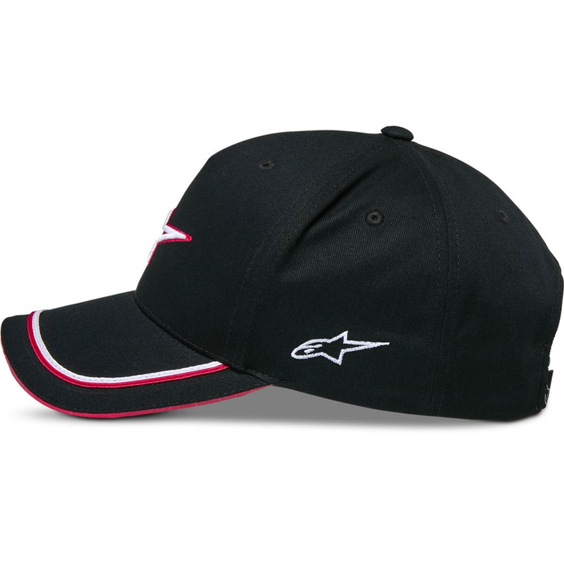 Cappellino Alpinestars Ascencion Snapback nero-rosso