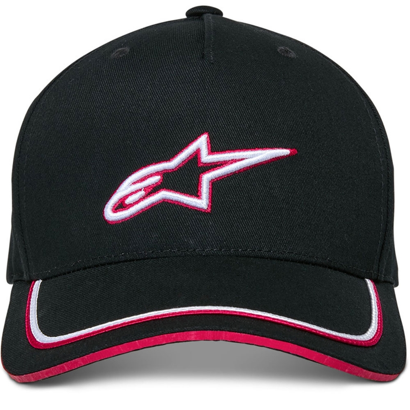 Cappellino Alpinestars Ascencion Snapback nero-rosso