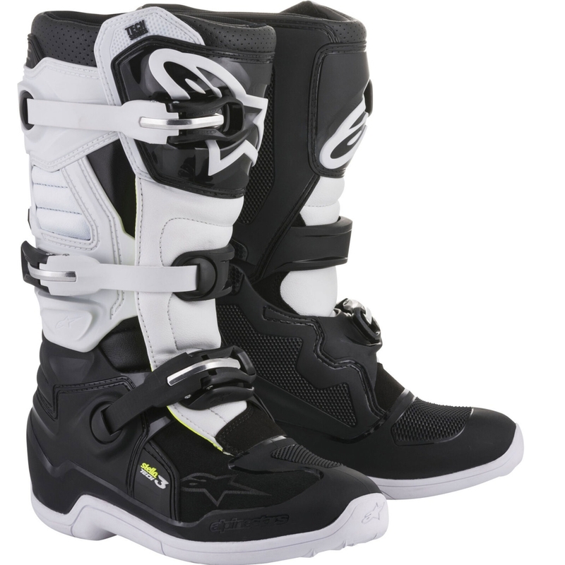 Stivali da motocross Alpinestars Stella Tech 3 da donna neri-bianchi