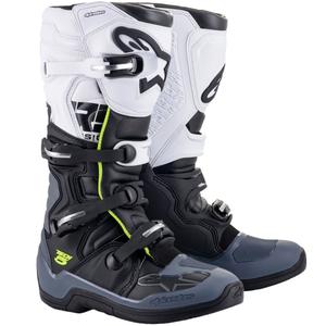 Stivali da moto Alpinestars TECH 5 nero-grigio-bianco-giallo fluo