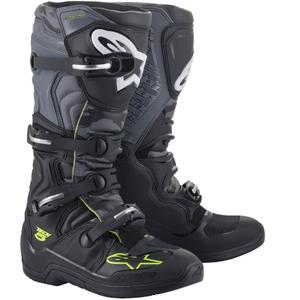 Stivali da moto Alpinestars TECH 5 nero-grigio-giallo fluo