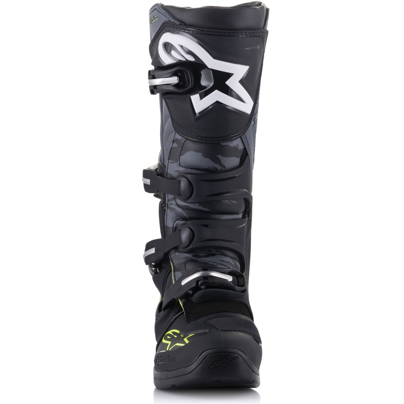 Stivali da moto Alpinestars TECH 5 nero-grigio-giallo fluo