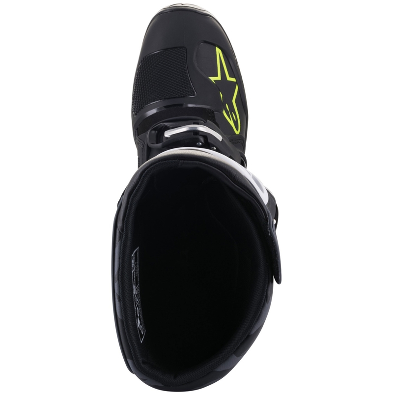 Stivali da moto Alpinestars TECH 5 nero-grigio-giallo fluo