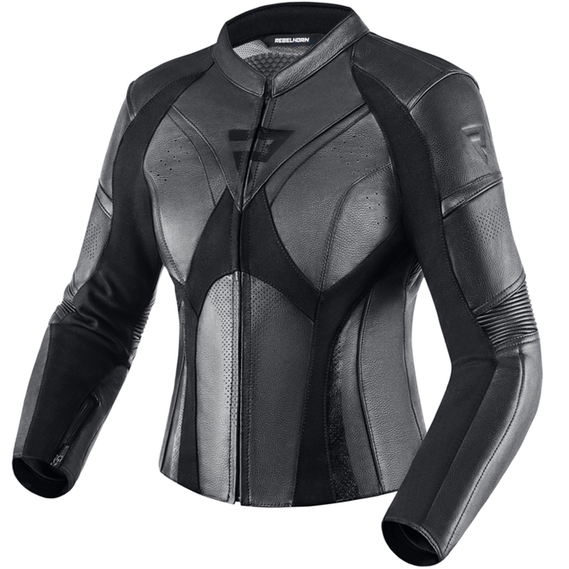 Giacca da moto da donna Rebelhorn Rebel nera