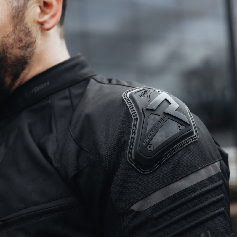 Giacca da motociclista Rebelhorn Vandal nera