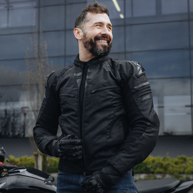 Giacca da motociclista Rebelhorn Vandal nera