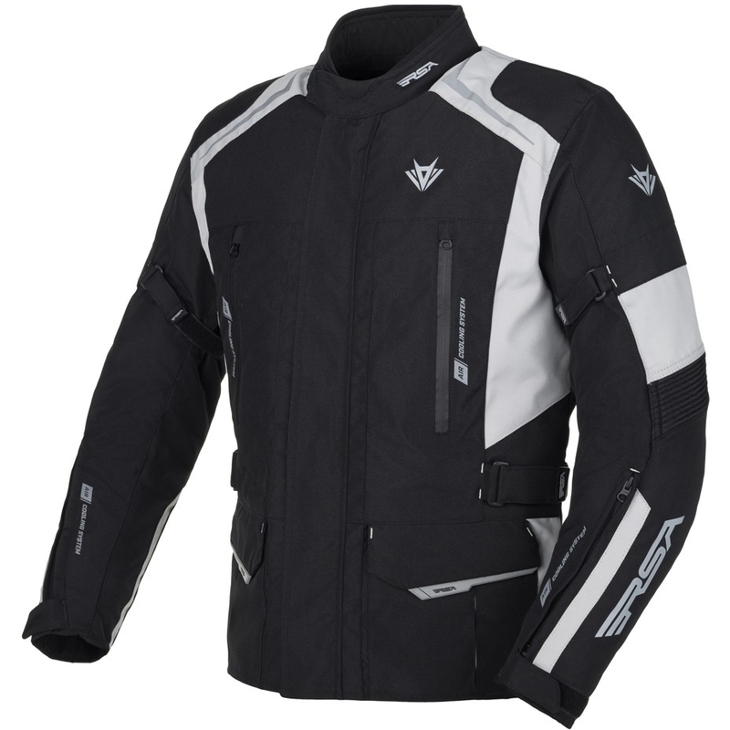 Giacca da moto RSA EXO 2 nera-grigia