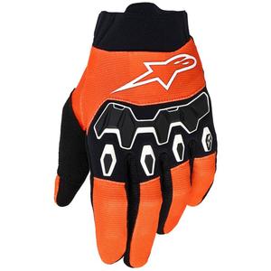 Guanti da motocross Alpinestars Full Bore V2 Youth/Kids arancione-bianco-nero-blu