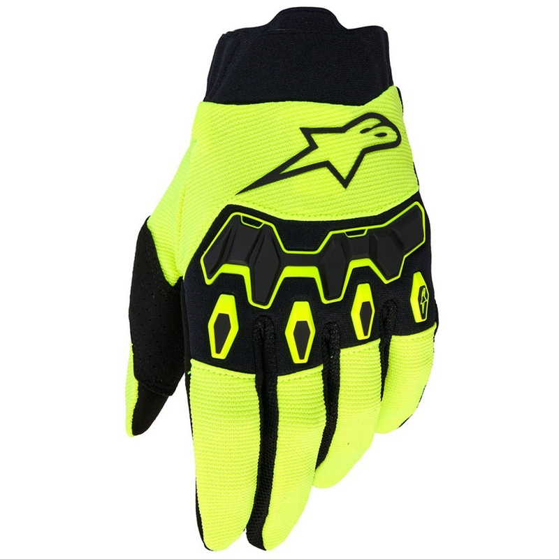 Guanti da motocross Alpinestars Full Bore V2 Youth/Kids giallo fluo-nero
