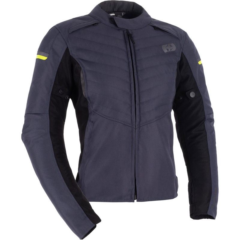 Giacca da moto da donna OXFORD VALENCIA 2D 3.0 nero-grigio