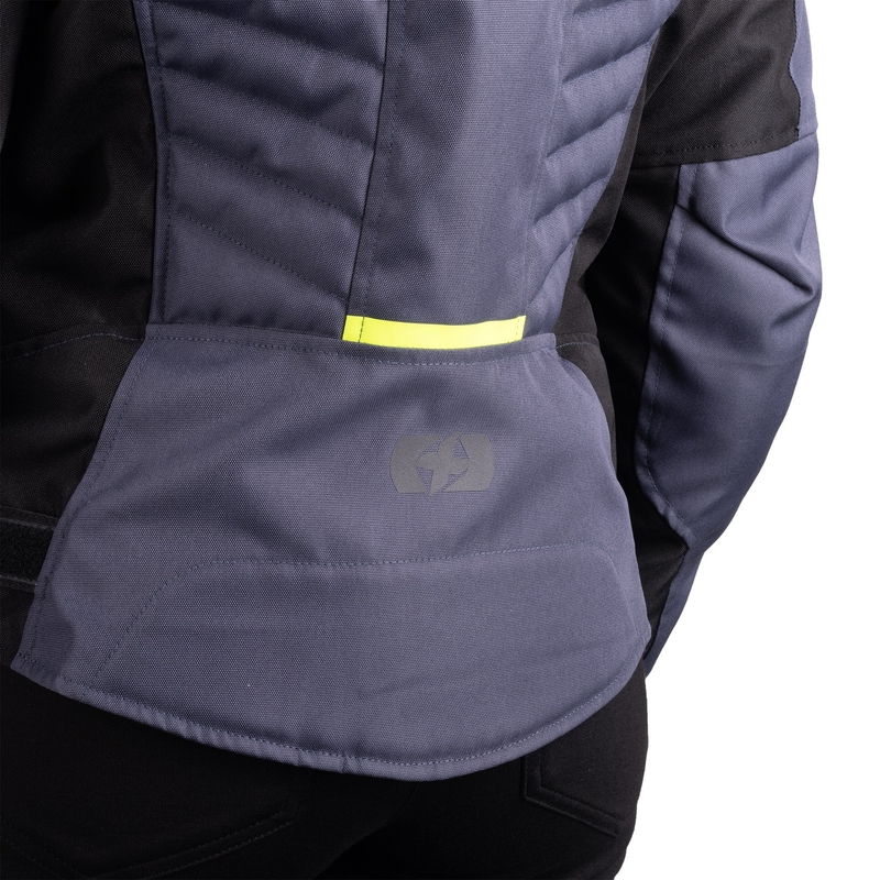 Giacca da moto da donna OXFORD VALENCIA 2D 3.0 nero-grigio