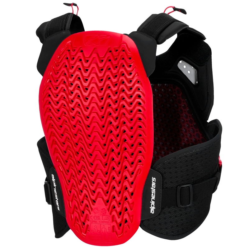 Protezione toracica Alpinestars A-4 Plasma nera-rossa-bianca