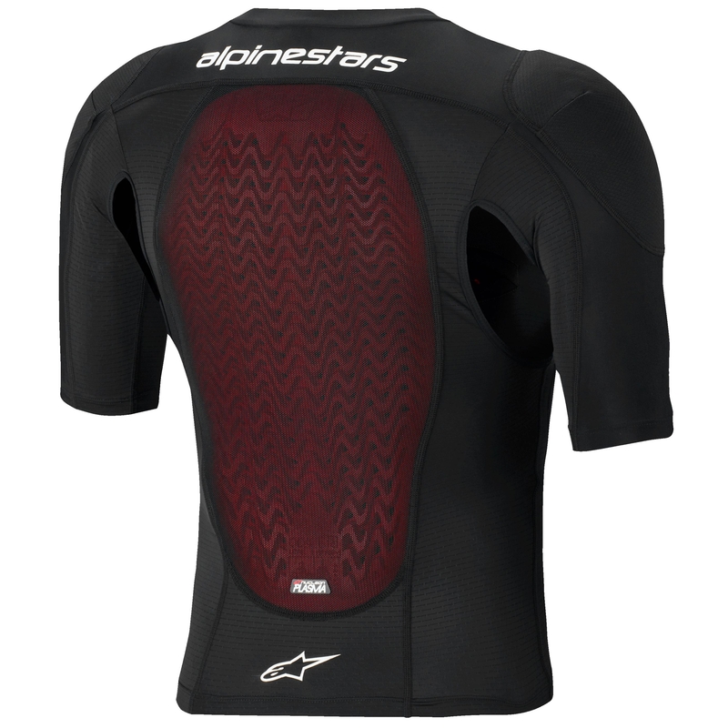 Pettorina protettiva a maniche corte Alpinestars Bionic Plasma LT nera-rossa-bianca