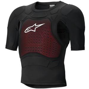 Pettorina protettiva a maniche corte Alpinestars Bionic Plasma LT nera-rossa-bianca