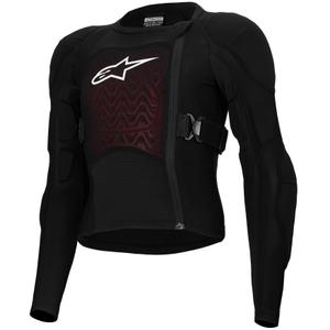 Alpinestars Bionic Plasma LT Youth pettorina protettiva a maniche lunghe nera-rossa-bianca