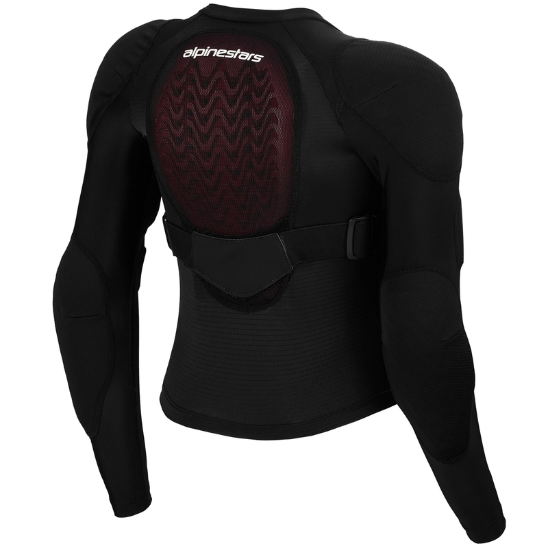 Alpinestars Bionic Plasma LT Youth pettorina protettiva a maniche lunghe nera-rossa-bianca