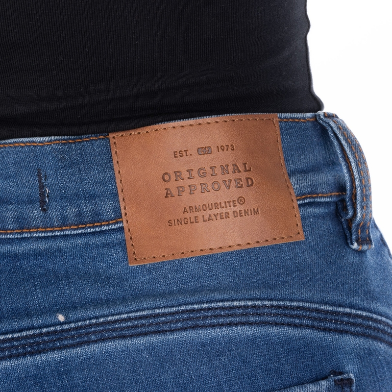Jeans da motociclista da donna OXFORD SOFIA AA Slim azzurro