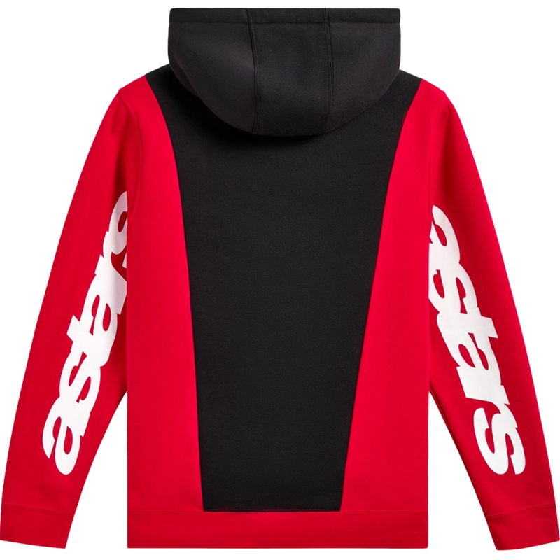 Felpa con cappuccio Alpinestars Ignite nera-rossa