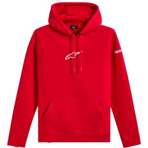 Felpa con cappuccio frontale Alpinestars rossa