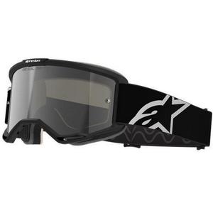 Occhiali da motocross Alpinestars Vision 5 Corp neri con lente trasparente