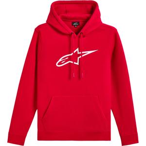Felpa con cappuccio Alpinestars Ageless 3 rosso-bianco