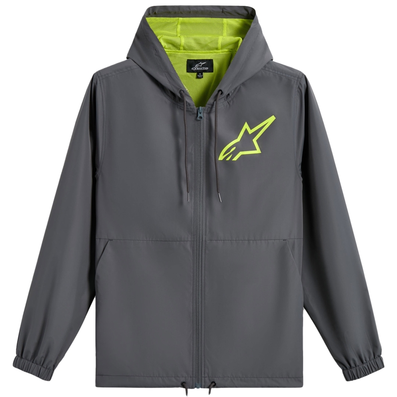 Giacca antivento Alpinestars Speeder Chromium Grigio-Giallo Fluo