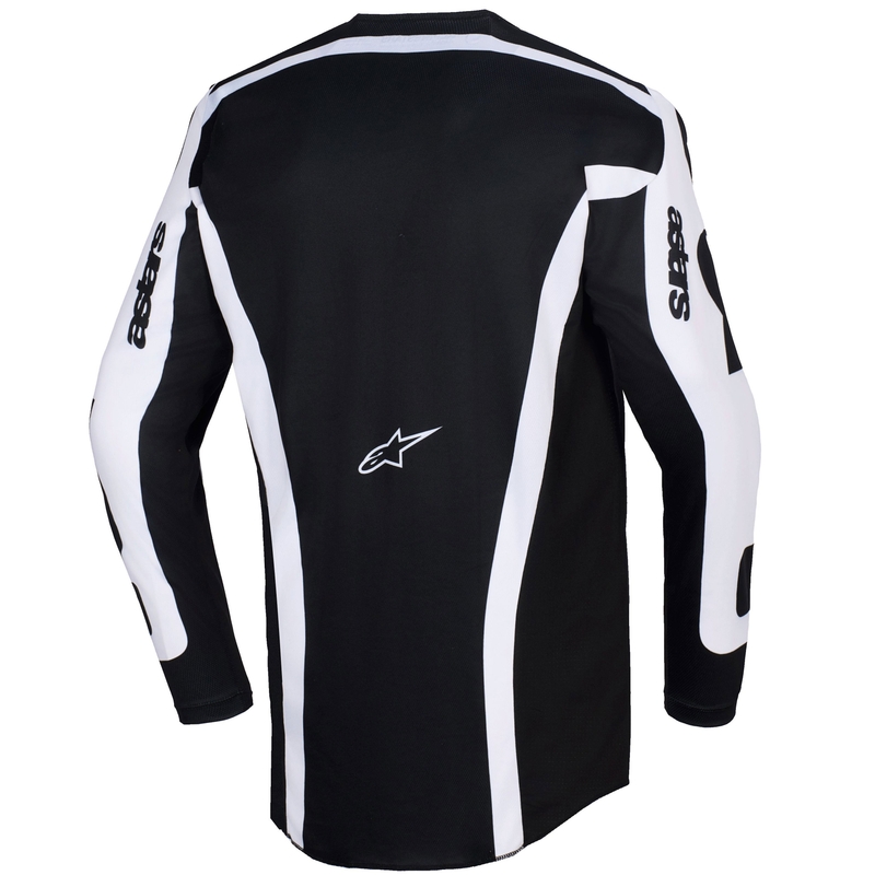 Maglia da motocross Alpinestars Racer Riway bianco-nera