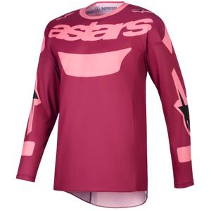 Maglia da motocross Alpinestars Racer Riway rosso scuro-corallo