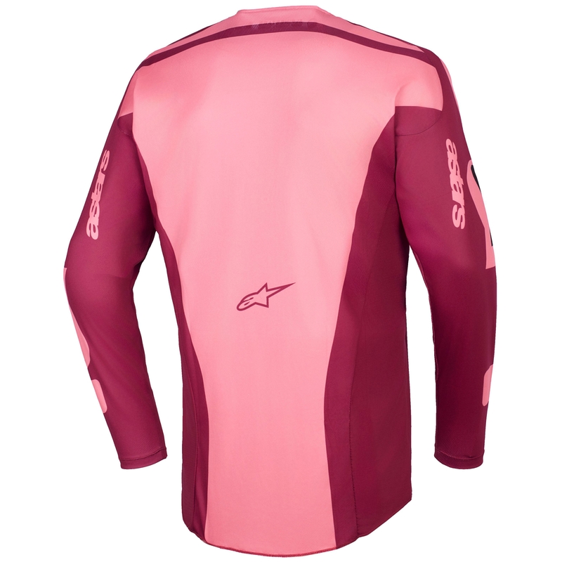 Maglia da motocross Alpinestars Racer Riway rosso scuro-corallo