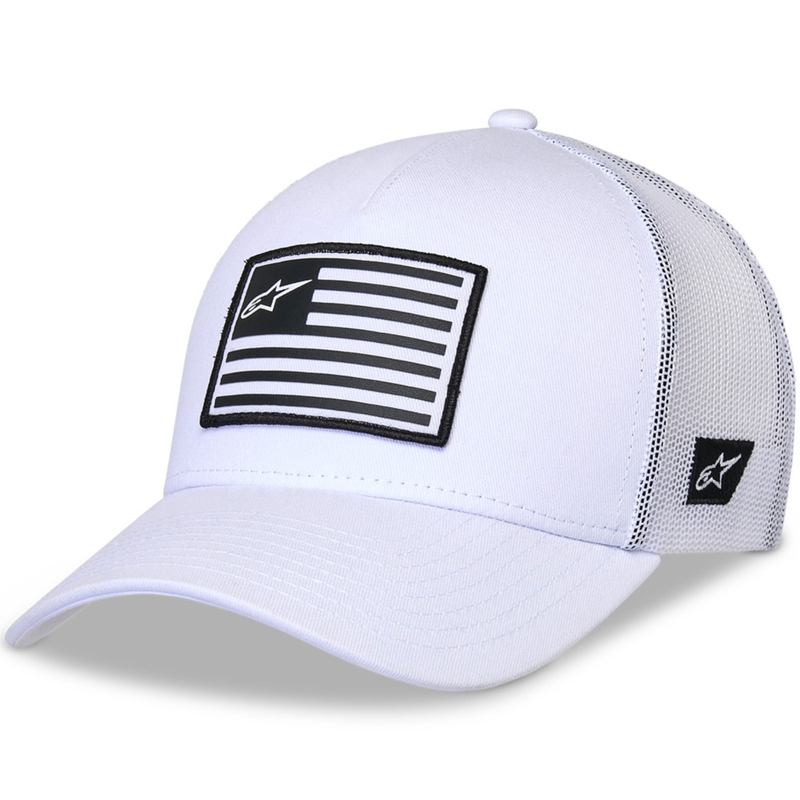 Cappello Alpinestars Flag Snap bianco-bianco