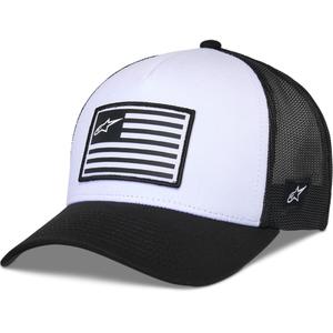Cappello Alpinestars Flag Snap bianco-nero