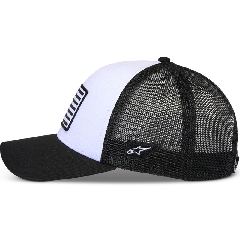 Cappello Alpinestars Flag Snap bianco-nero