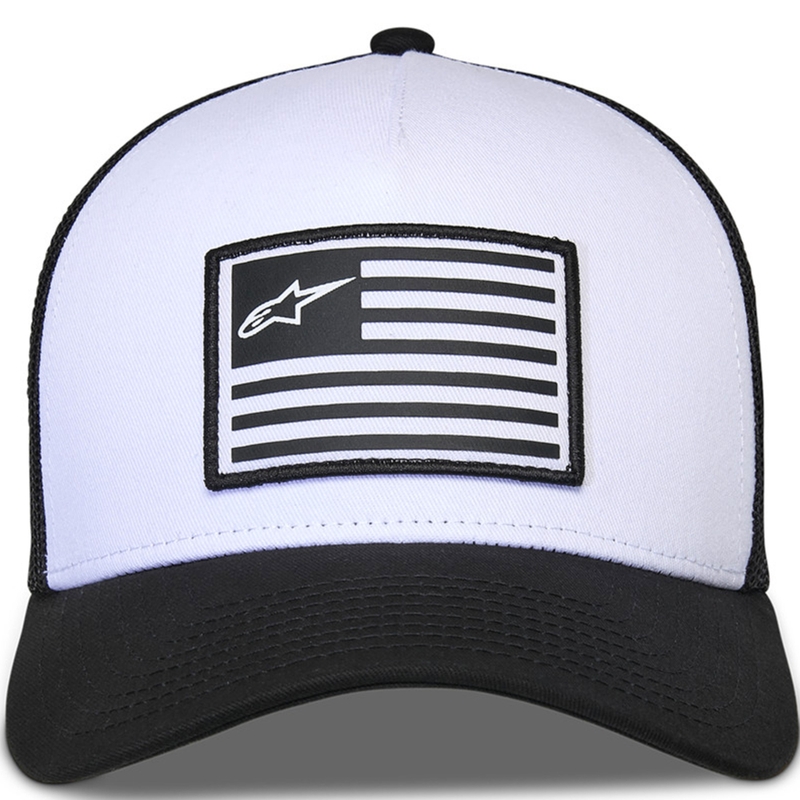 Cappello Alpinestars Flag Snap bianco-nero