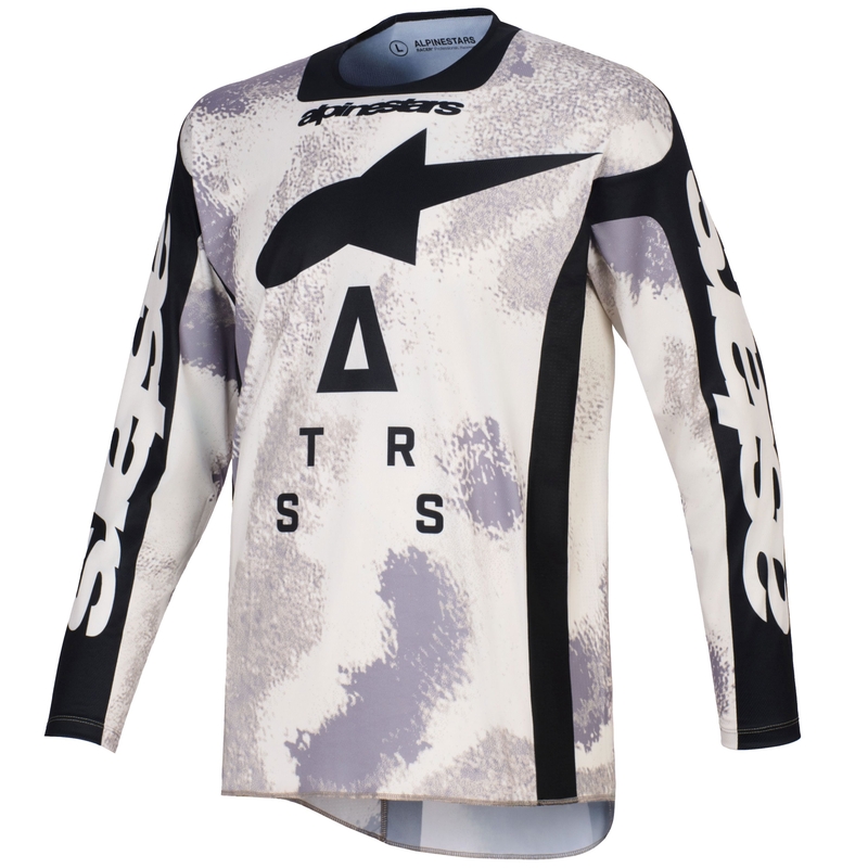 Maglia da motocross Alpinestars Racer Lahnd color sabbia mimetico