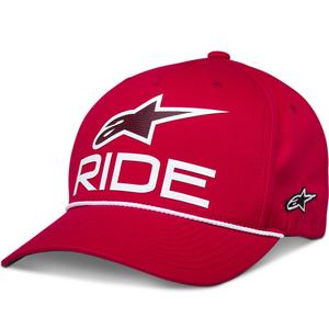 Cappellino snapback Alpinestars Ride Comp rosso-bianco-nero
