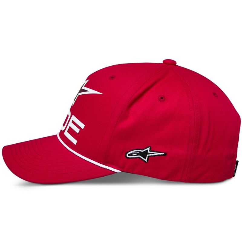 Cappellino snapback Alpinestars Ride Comp rosso-bianco-nero