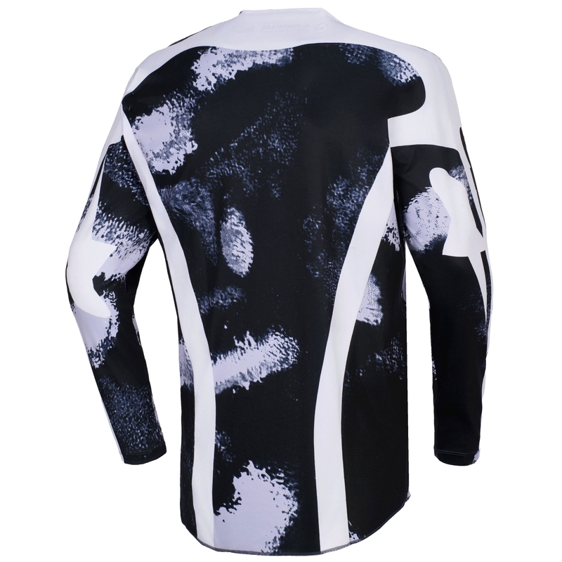 Maglia da motocross Alpinestars Racer Lahnd grigio-mimetica