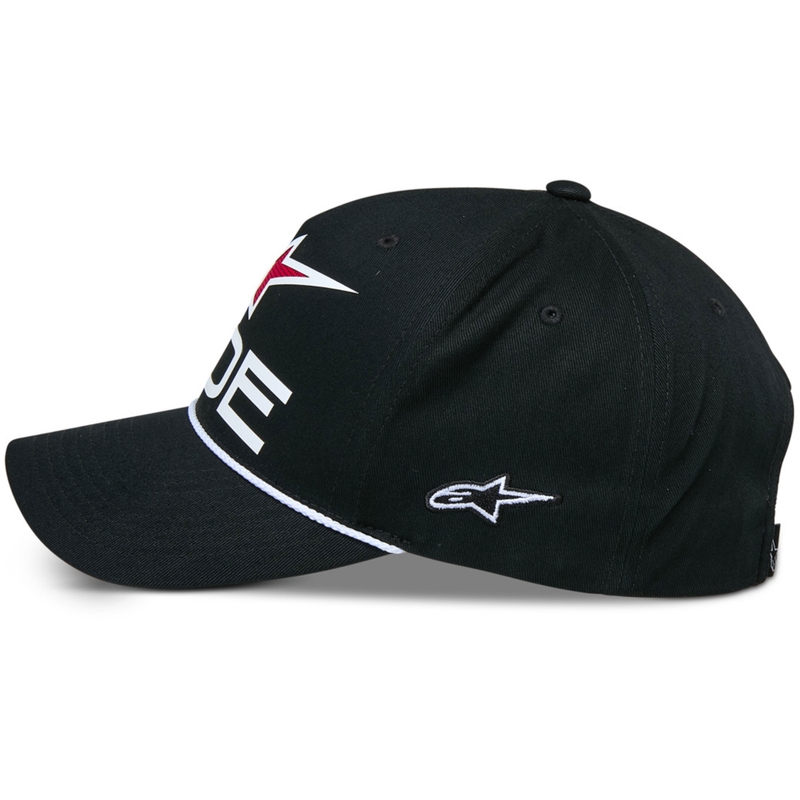 Cappellino Alpinestars Ride Comp Snapback nero-bianco-rosso