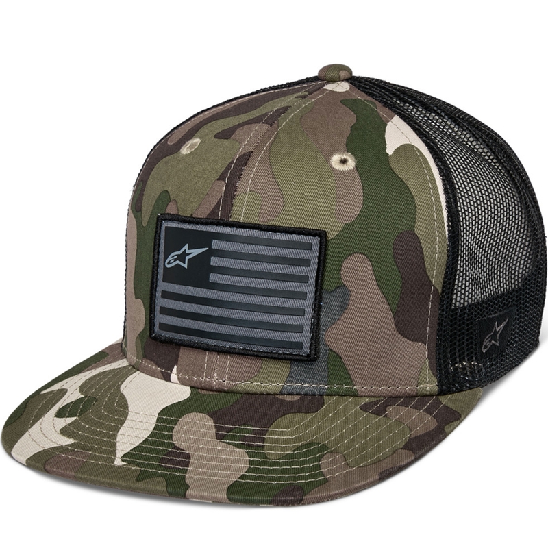 Cappello Alpinestars Flag verde mimetico-nero