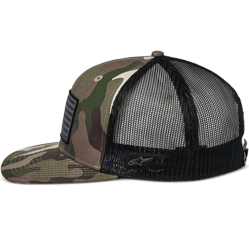 Cappellino Alpinestars Corp verde mimetico-nero