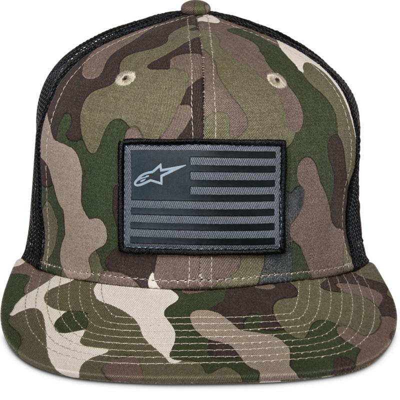 Cappellino Alpinestars Corp verde mimetico-nero