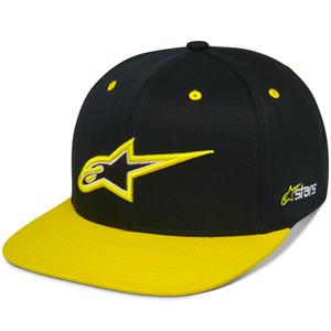 Cappellino Alpinestars Thickness Snapback nero-giallo fluo