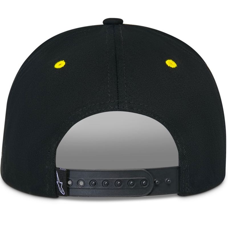 Cappellino Alpinestars Thickness Snapback nero-giallo fluo