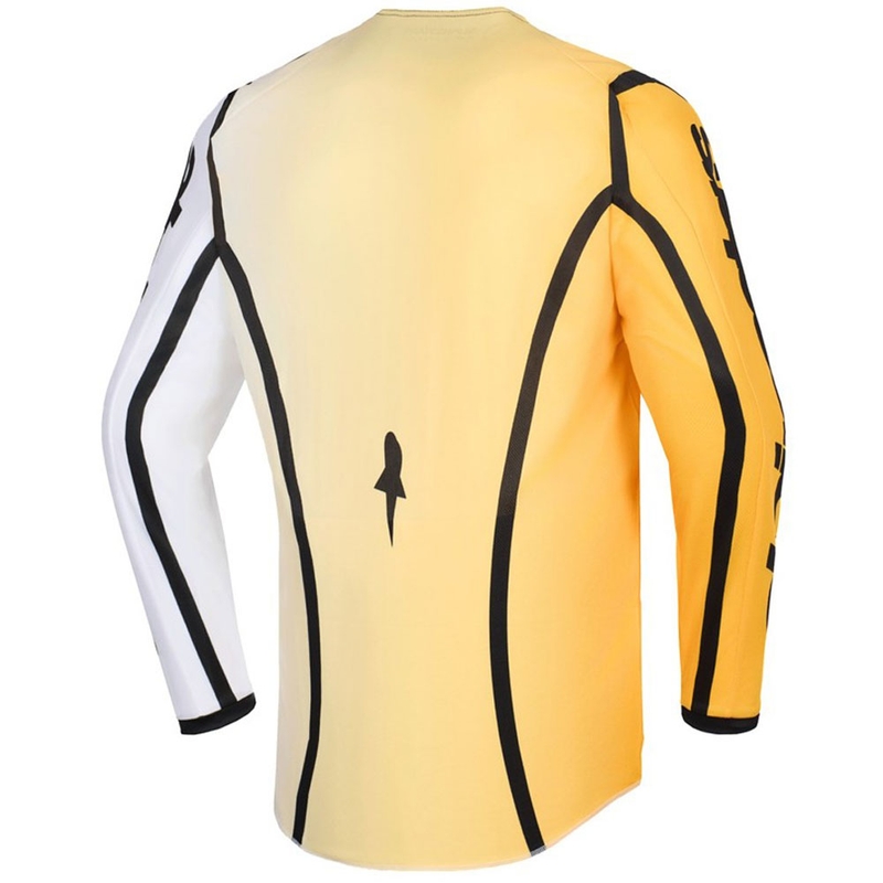 Maglia da motocross Alpinestars Fluid Apex giallo-nera